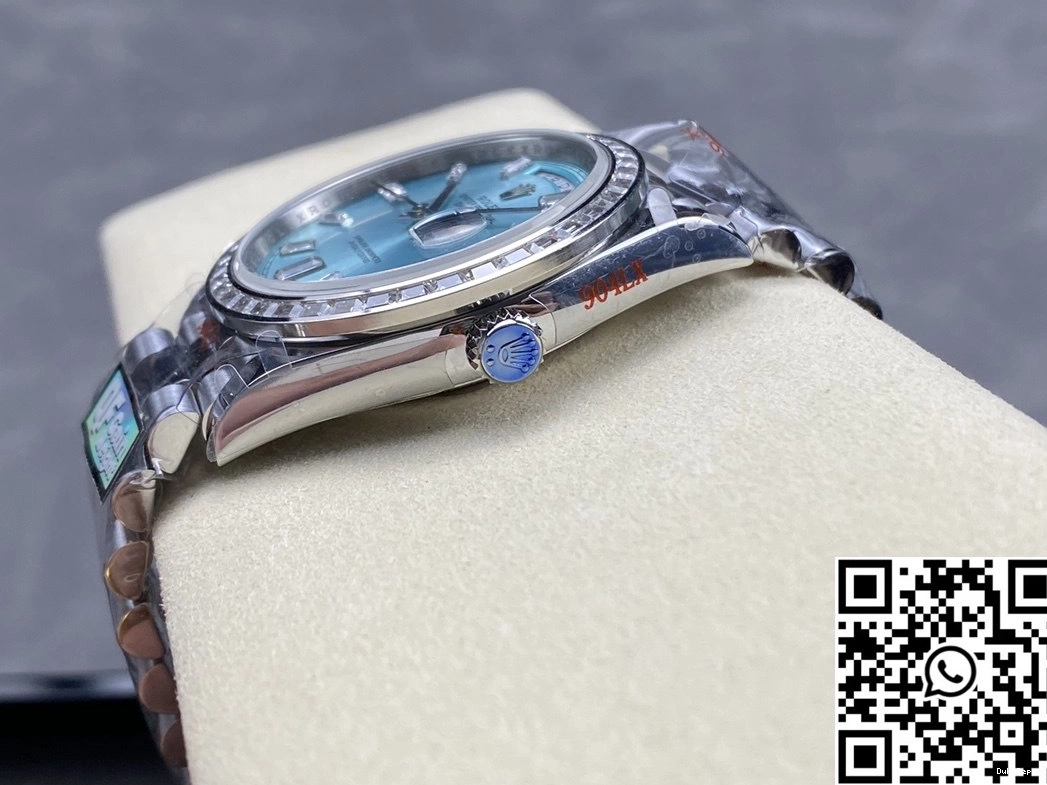 Diamond Blue Factory v5 M228396tbr-0002 Tungsten Rolex Dial Day Date Hourmarker Steel QF 0330